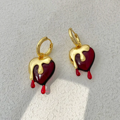 Σκουλαρίκια Small 18K Επιχρυσωμένα Cherry-Shaped Σκουλαρίκια