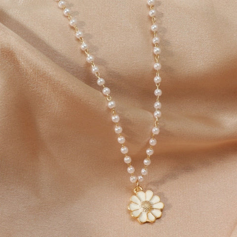 Κολιέ Daisy Κολιέ with Πέρλαs
