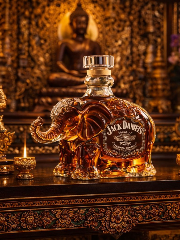 Jack Daniel's Whisky Bottle - Elephant Edition